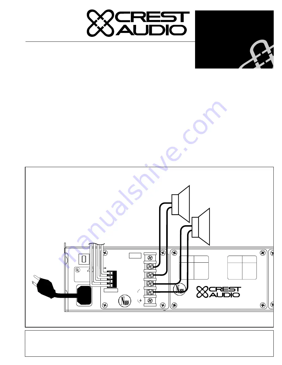 Crest Audio CC-SDC Скачать руководство пользователя страница 1