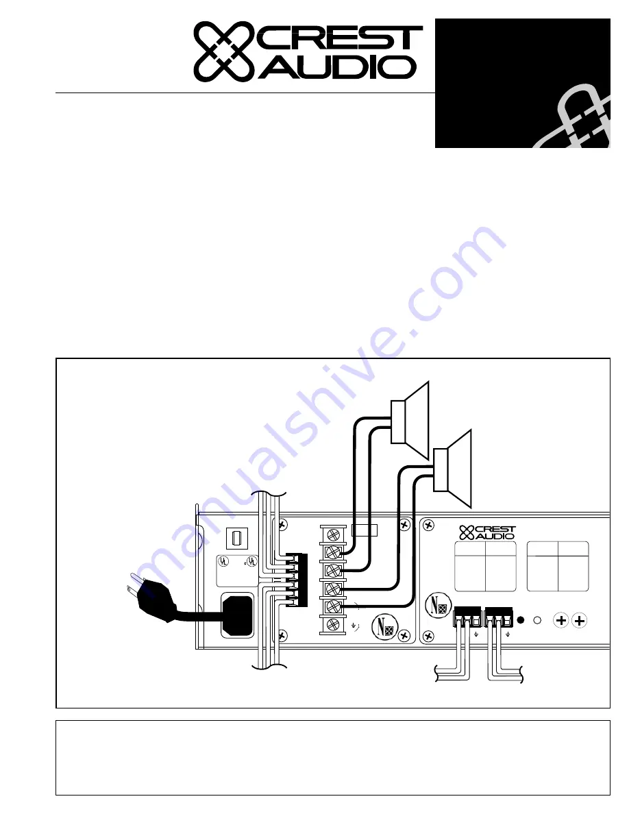 Crest Audio NC-SAC - TECHNICAL Technical Data Download Page 1