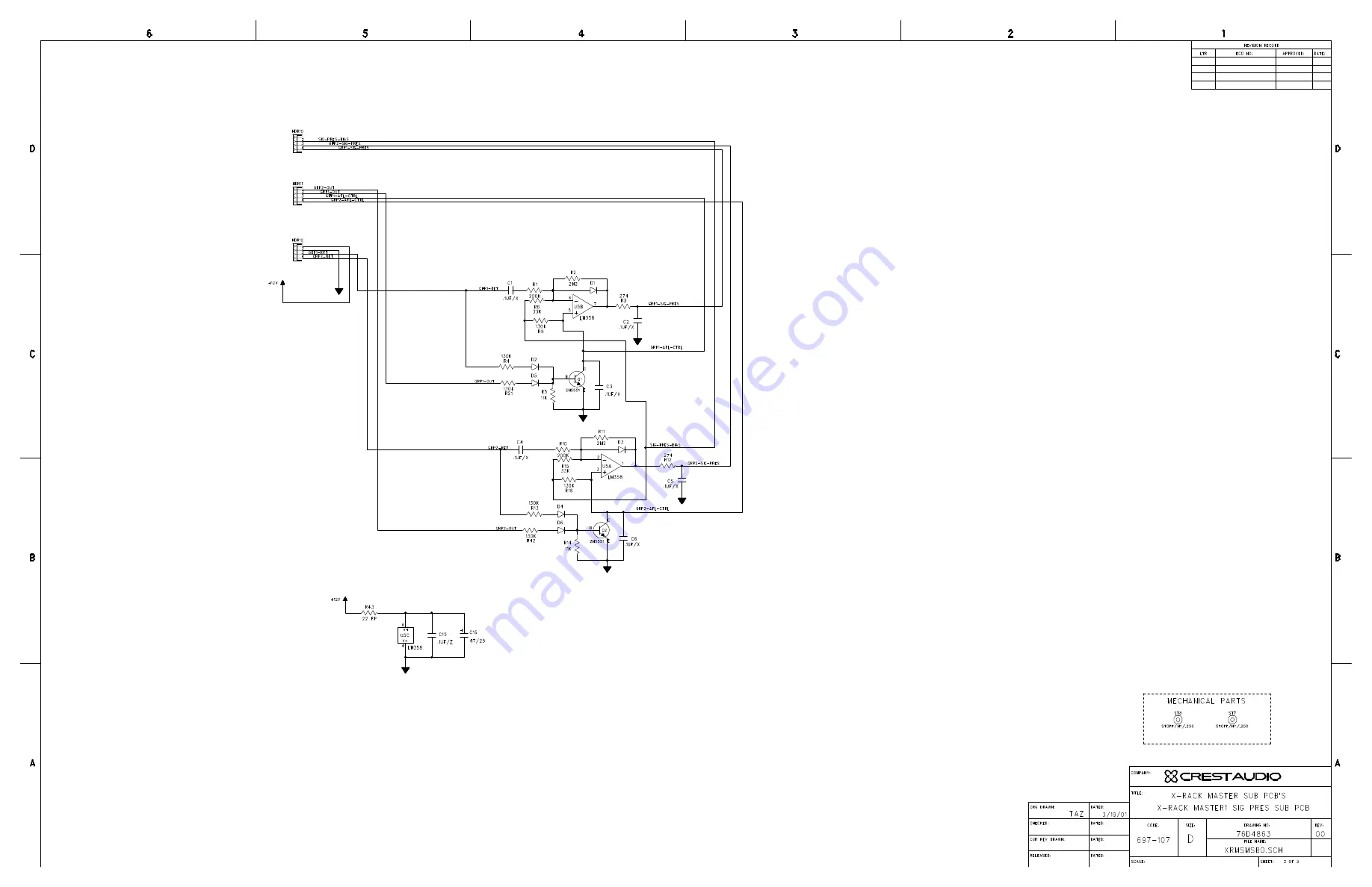 Crest Audio X-RACK XR-20 - Schematic Diagrams Download Page 13