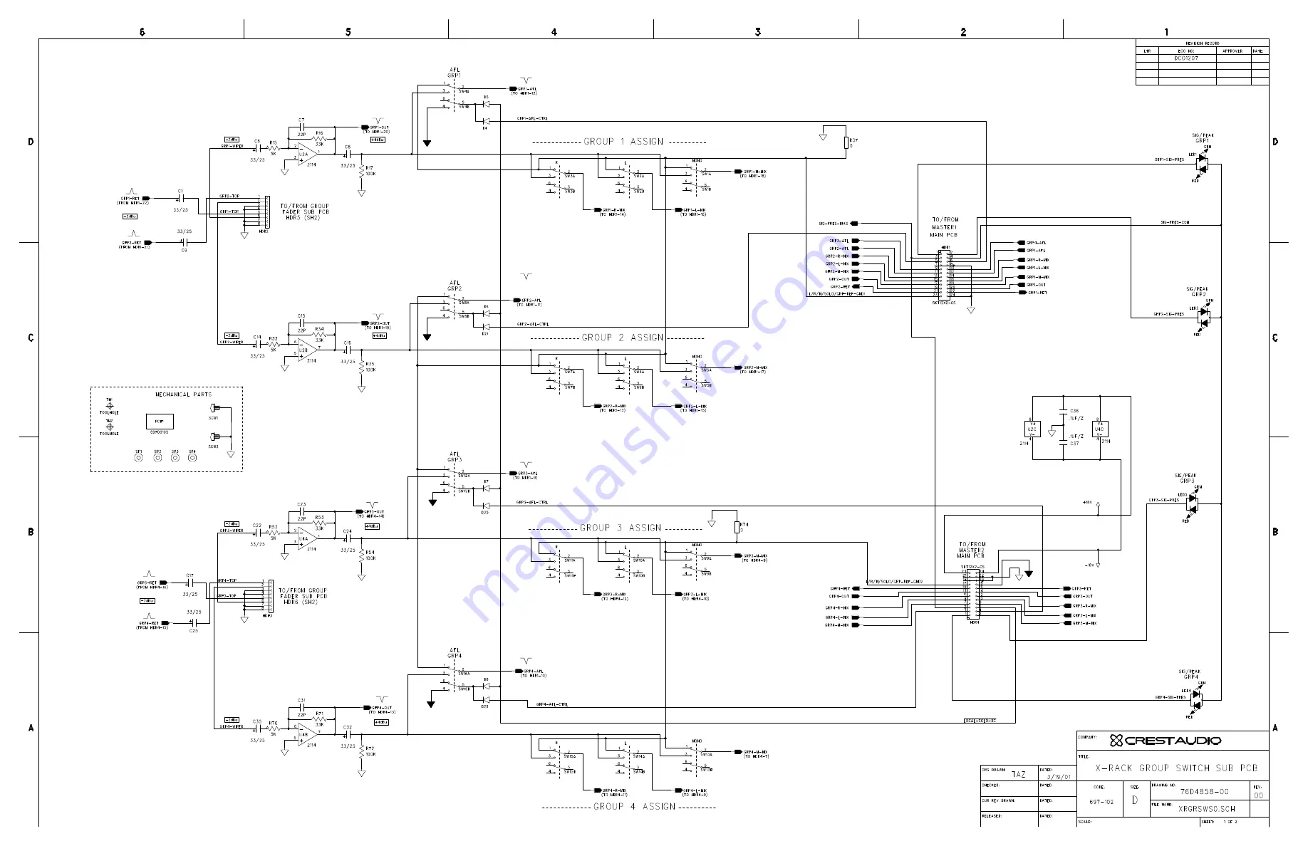 Crest Audio X-RACK XR-20 - Schematic Diagrams Download Page 15