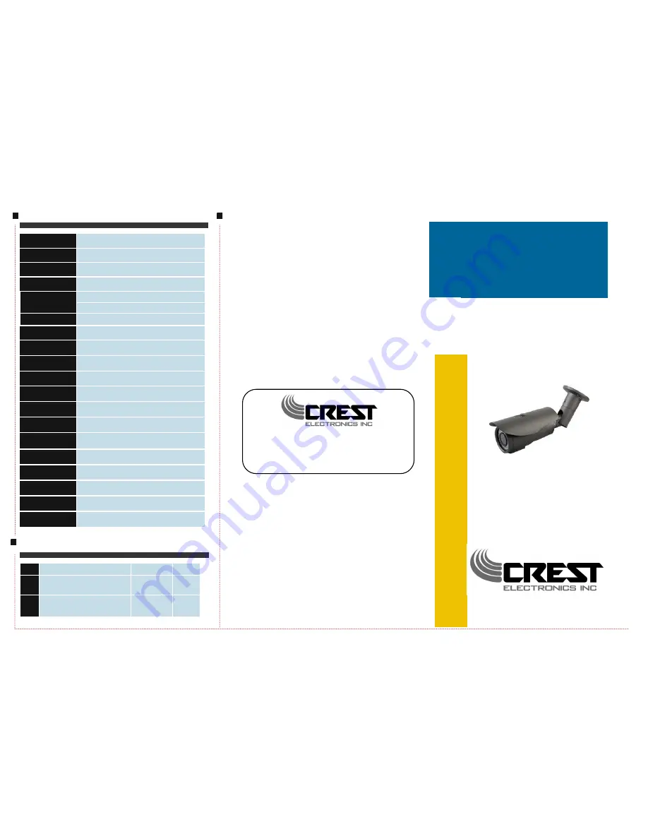 Crest Electronics CCA-7910WS-40 Скачать руководство пользователя страница 1