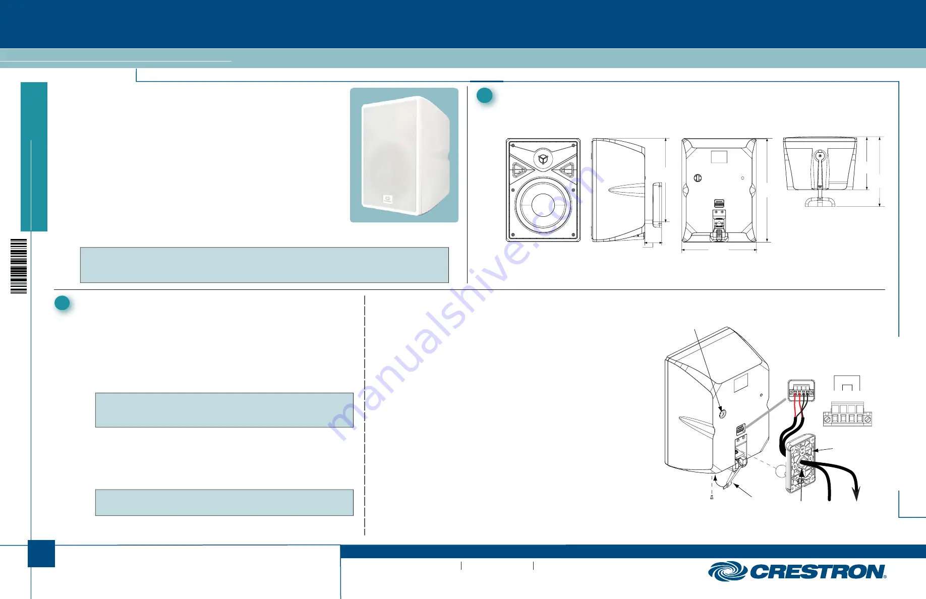 Crestron AIR SR4 Quick Start Manual Download Page 1