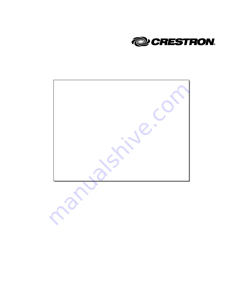 Crestron Antenna System SRD-ANT-1-PAK Скачать руководство пользователя страница 2