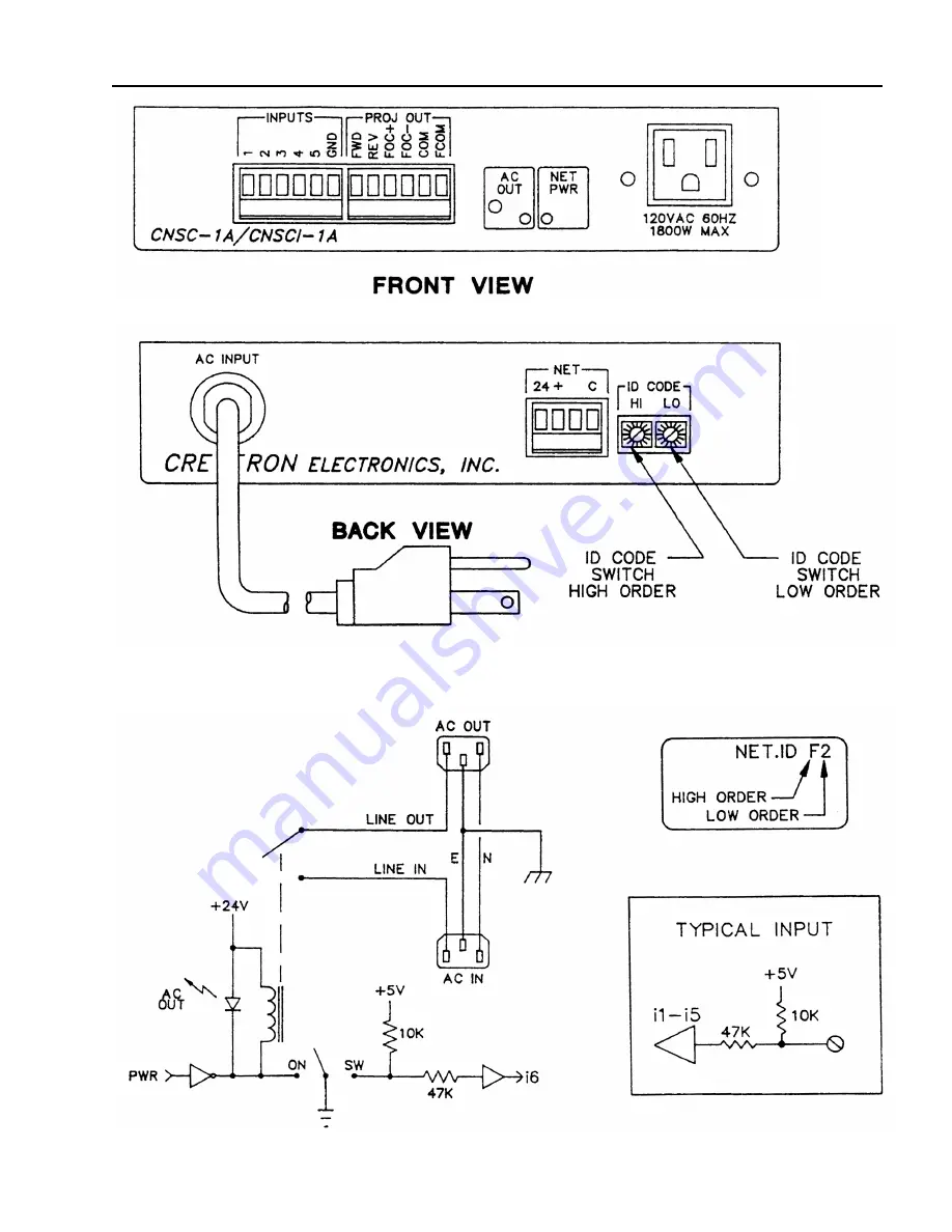 Crestron CNSC-1A Скачать руководство пользователя страница 1