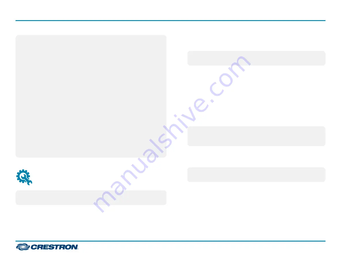 Crestron Horizon HZ-AUX Quick Start Manual Download Page 2