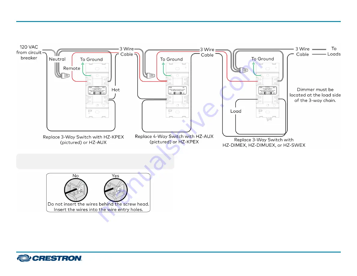 Crestron Horizon HZ-AUX Скачать руководство пользователя страница 5