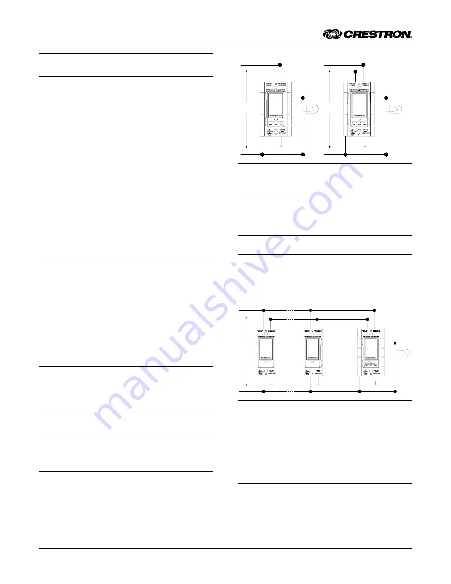 Crestron infiNET CLW-DIM1RF Manual Download Page 4