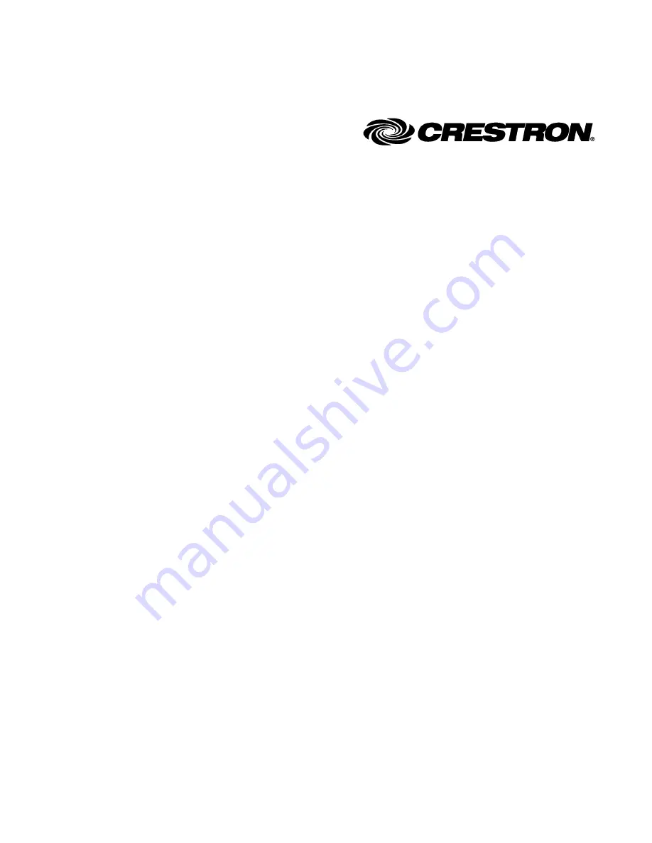 Crestron Isys TPS-4L Operations & Installation Manual Download Page 2