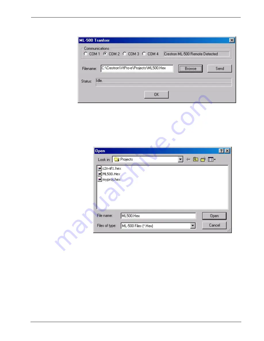 Crestron ML-500 Programming Manual Download Page 26