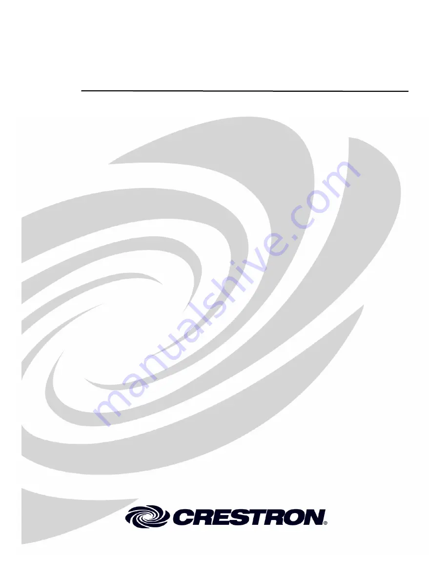 Crestron QM-FTCC-TPS4 Operations & Installation Manual Download Page 1