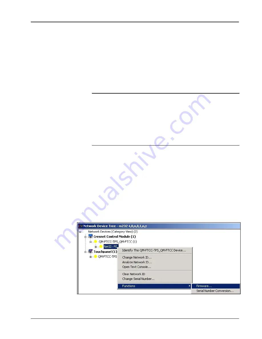 Crestron QM-FTCC-TPS4 Operations & Installation Manual Download Page 41