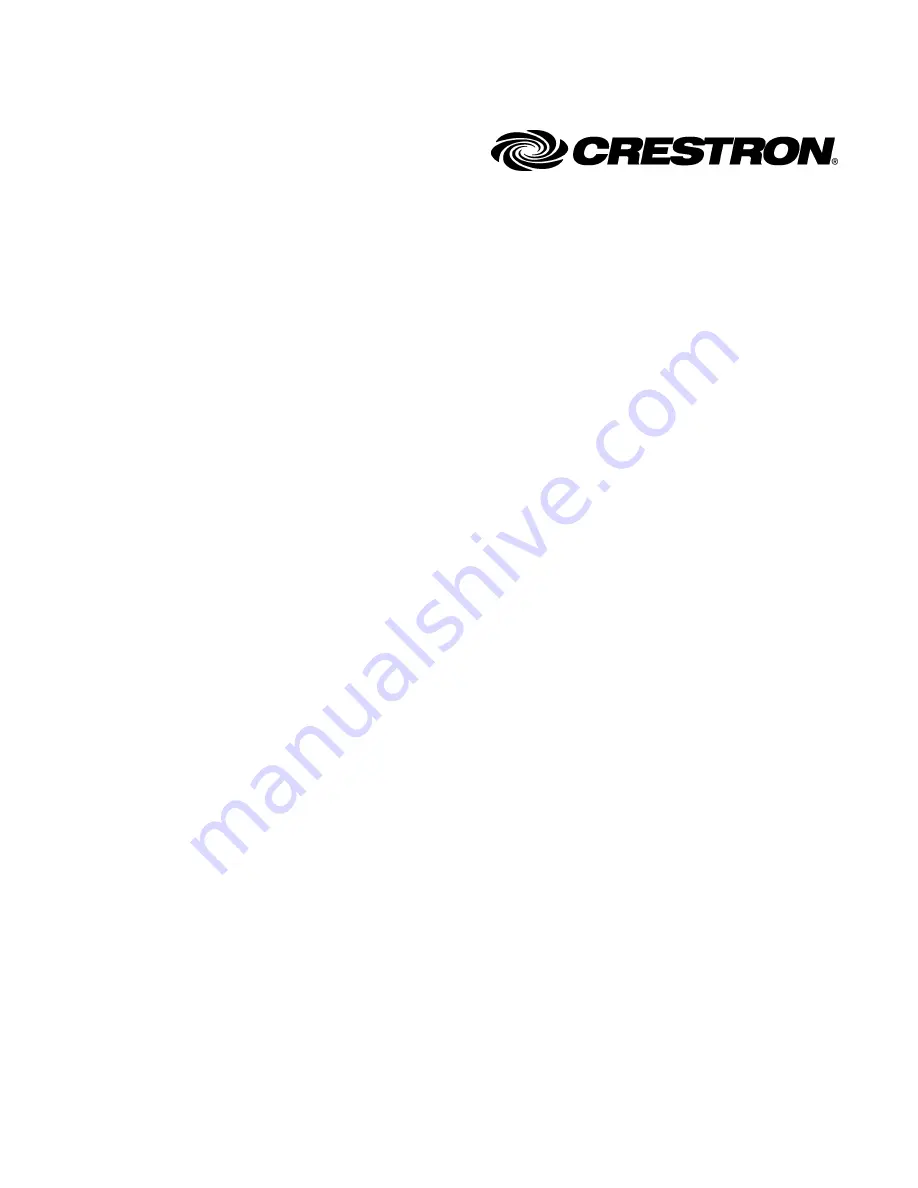 Crestron TPS-G-TPI Operation Manual Download Page 2