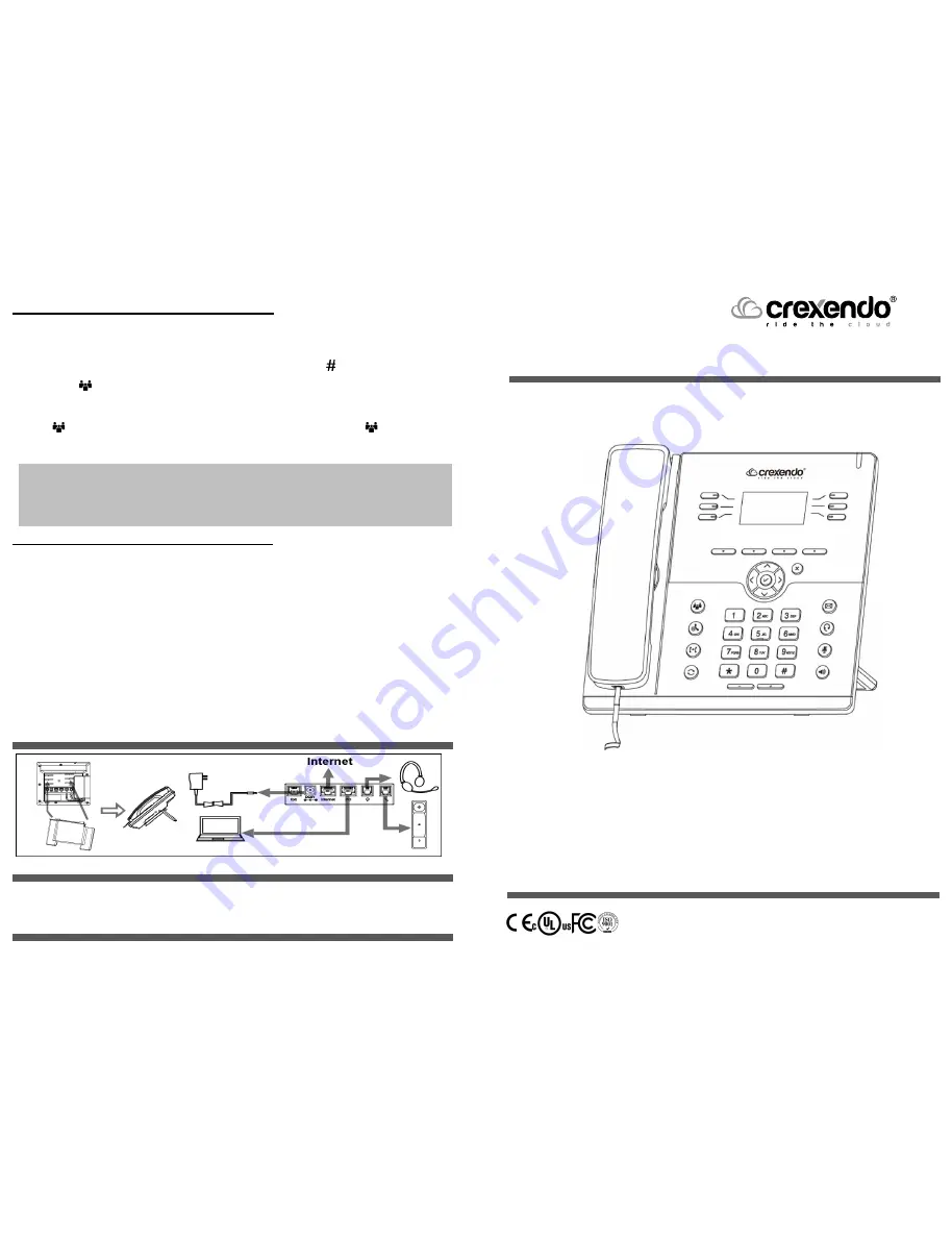 Crexendo CX270 Quick Reference Download Page 1