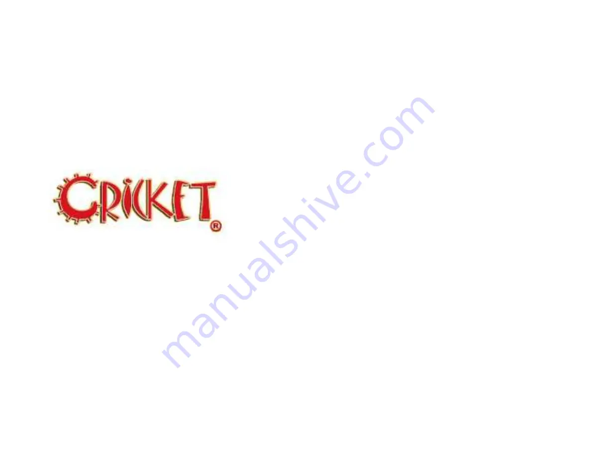 Cricket ESV Скачать руководство пользователя страница 1