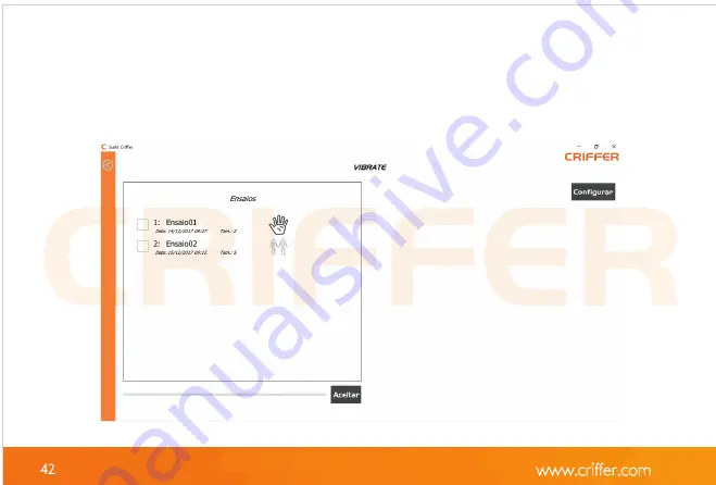 CRIFFER Vibrate Operation Manual Download Page 42