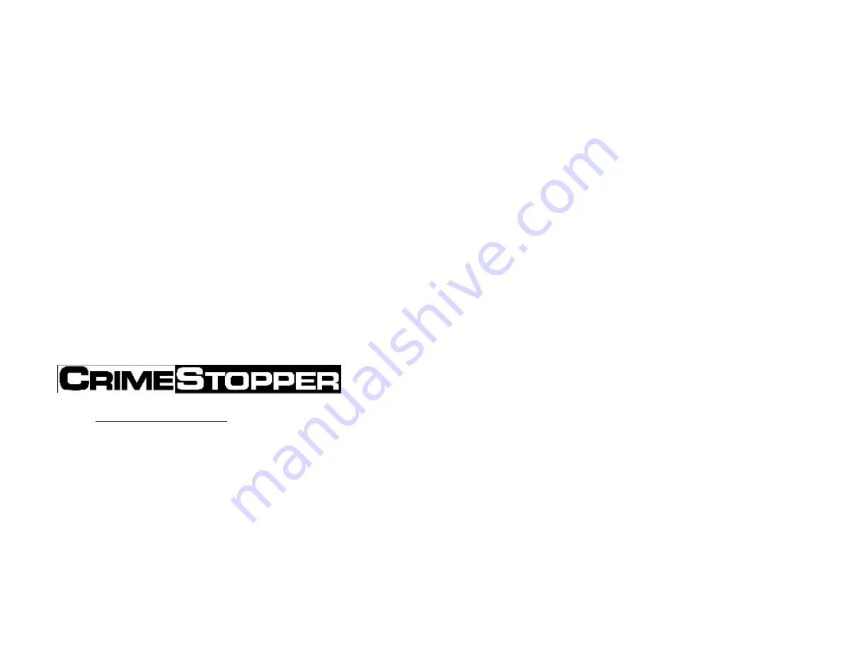 CrimeStopper Cool Start RS1-G5 Operating Instructions Manual Download Page 24