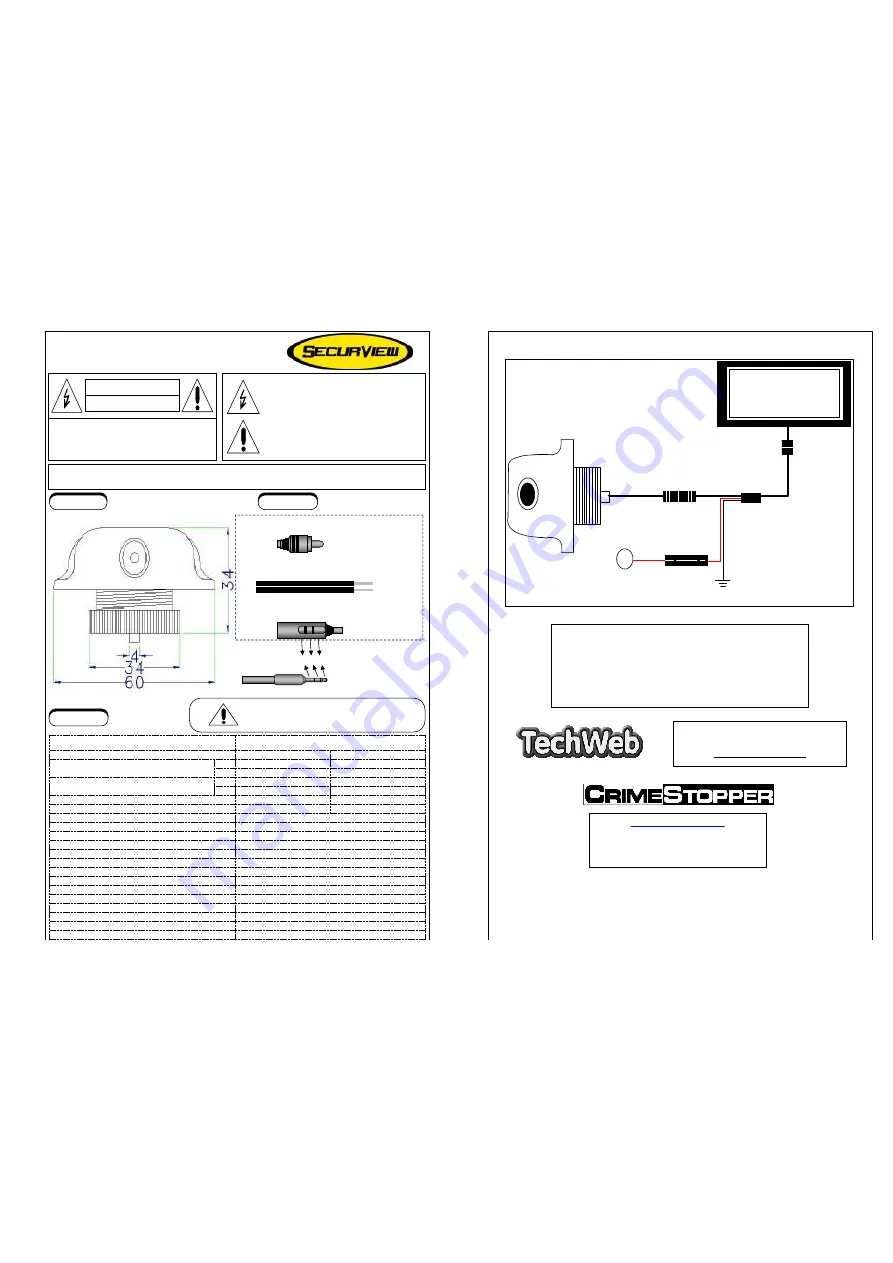 CrimeStopper SV-6714 Instruction Manual Download Page 1