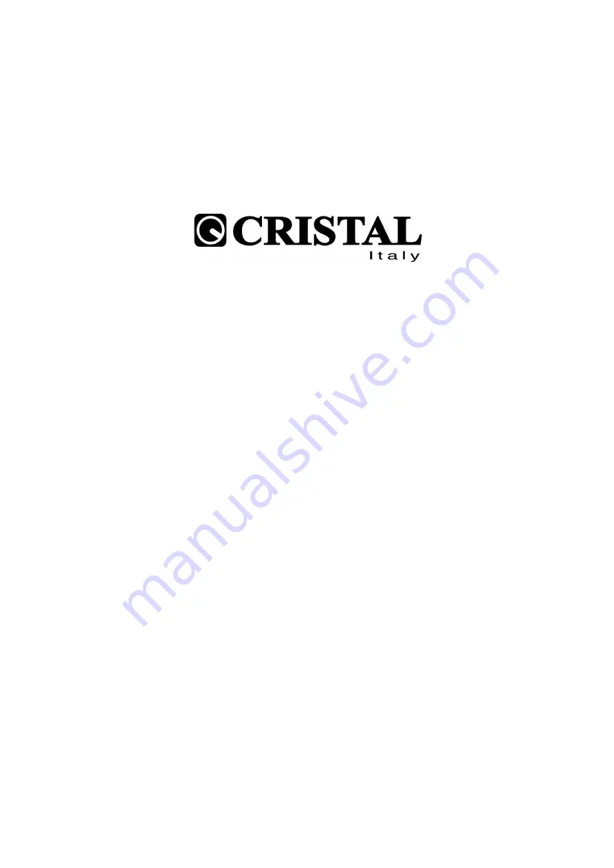 CRISTAL PE29HL User Manual Download Page 1