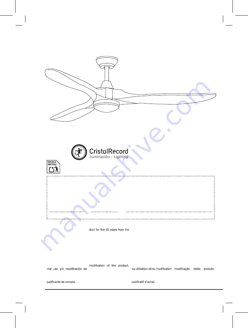 CristalRecord Yenbig 85-060-03-002 Manual Download Page 9