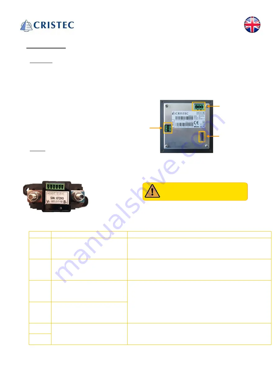 Cristec BAT-MON-3.5 User Manual Download Page 25