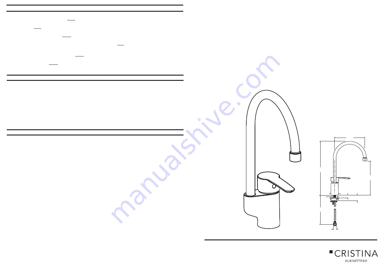 CRISTINA KITCHEN CRIKN522 Installation Instructions Download Page 1