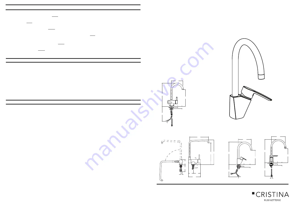 CRISTINA KITCHEN CRIKN526 Installation Instructions Download Page 1