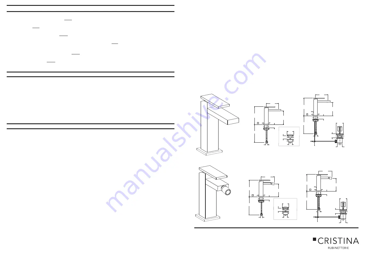 CRISTINA TABULA CRITA220 Installation Instructions Download Page 1