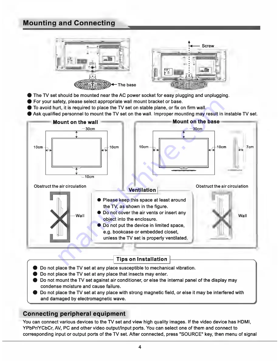 CRISTOR AB-LED32L32D 3D User Manual Download Page 5