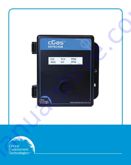 Critical Environment Technologies cGas Detector Installation Manual Download Page 1