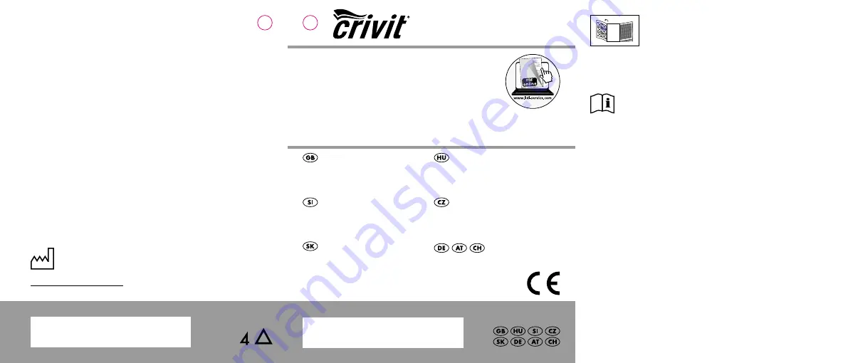 Crivit 297930 Instructions For Use Manual Download Page 1