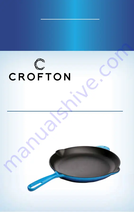 Crofton CAST IRON FRY PAN Скачать руководство пользователя страница 1