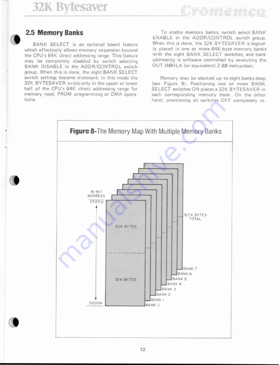 Cromemco 32K Bytesaver Instruction Manual Download Page 18