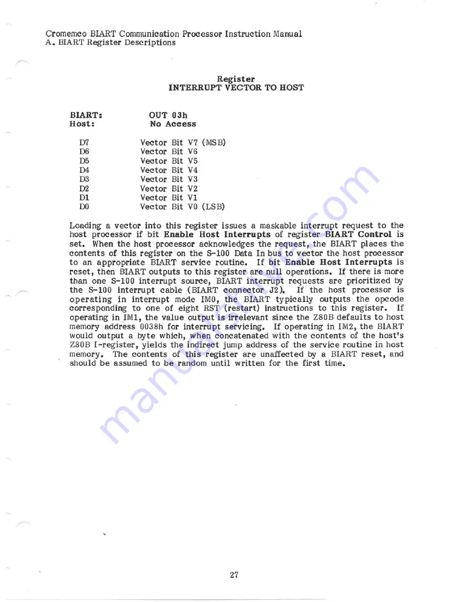 Cromemco BIART Instruction Manual Download Page 33