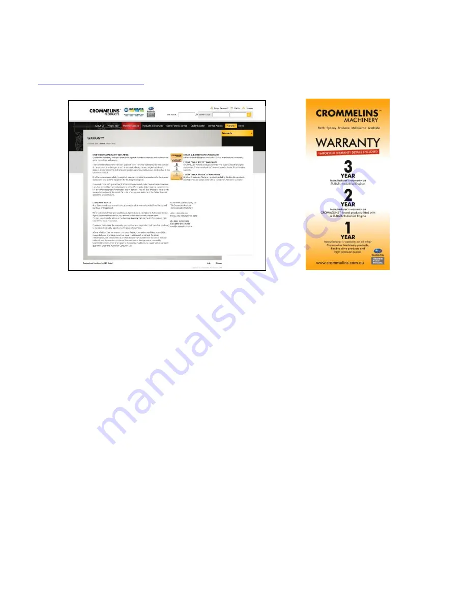 Crommelins CFGKUB Operation & Instruction Manual Download Page 9