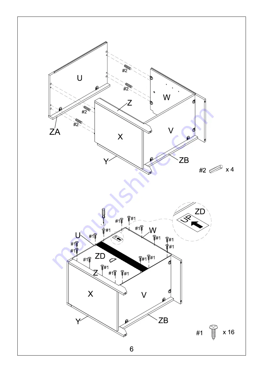 Crosley Furniture CF101569-R Quick Start Manual Download Page 6