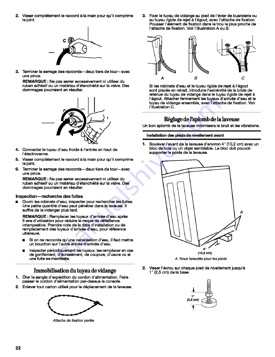 Crosley 1CLSR7300PQ1 Installation Instructions Manual Download Page 22