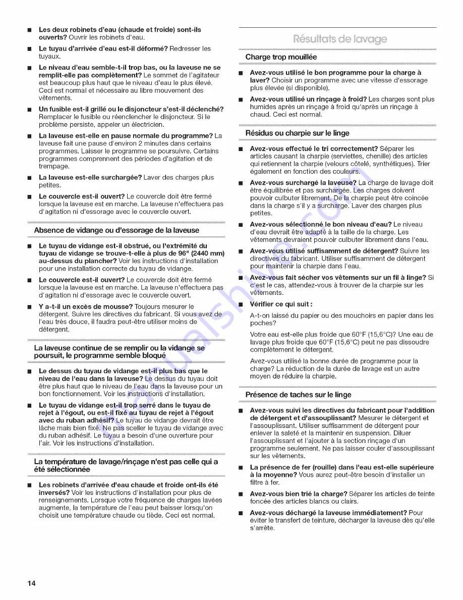 Crosley CAWS14234VQ0 User Instructions Download Page 14