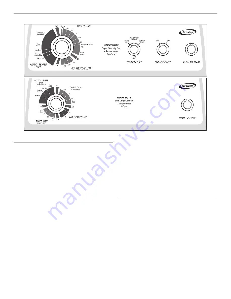 Crosley CEDS1043VQ0 User Instructions Download Page 16