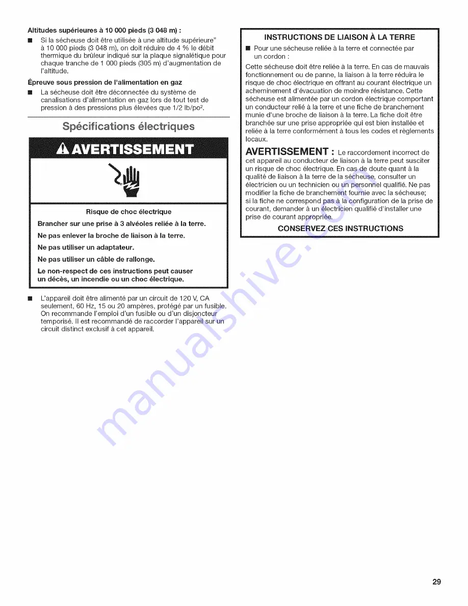 Crosley CGD126SXQ0 Installation Instructions Manual Download Page 29