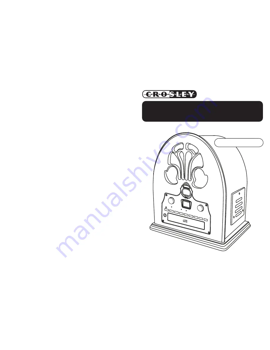 Crosley CR32CD Instruction Manual Download Page 1