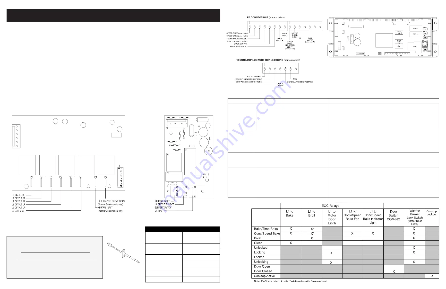 Crosley CRE3880GQQB Service Data Sheet Download Page 1