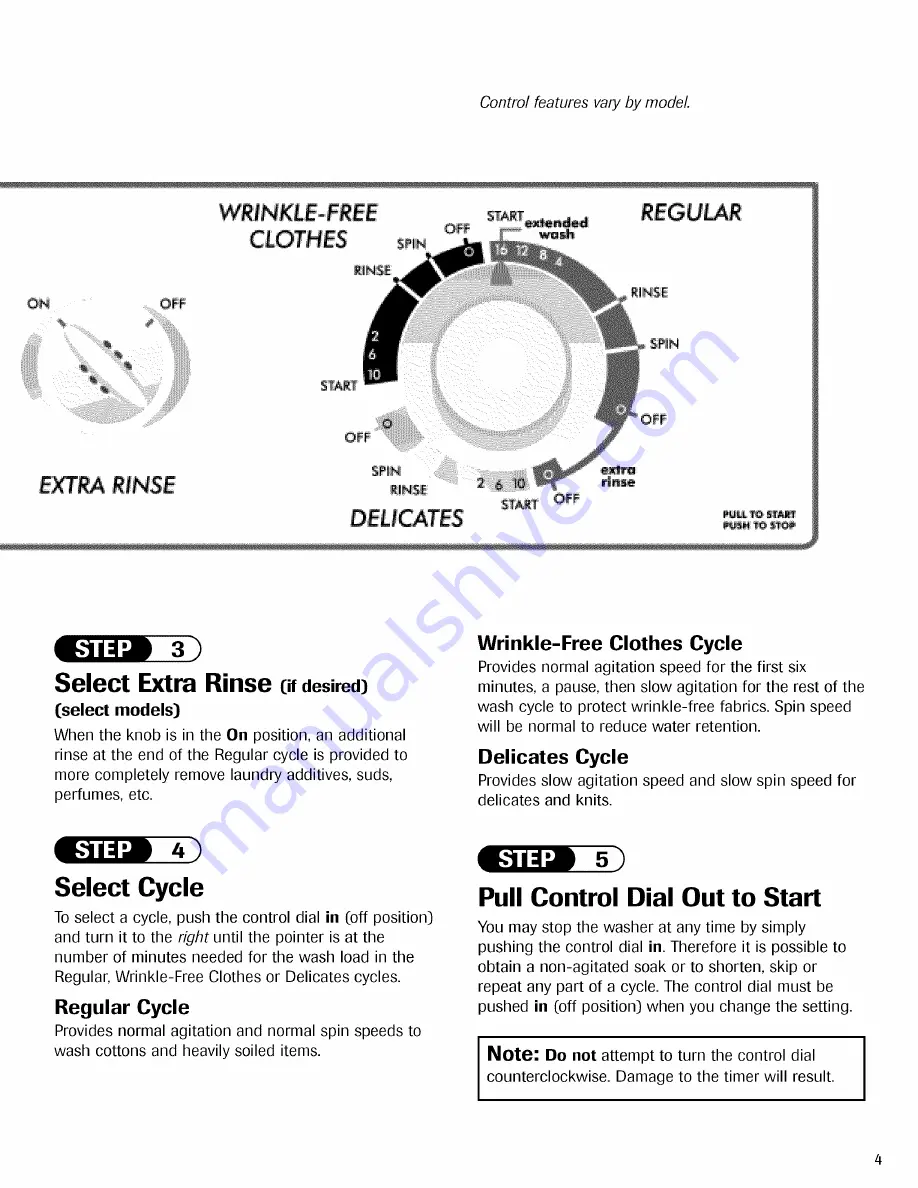 Crosley CW5500W Use & Care Manual Download Page 5