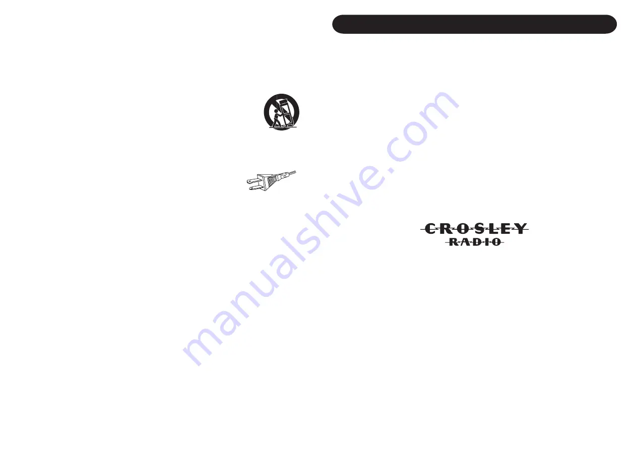 Crosley EP18 Instruction Manual Download Page 2