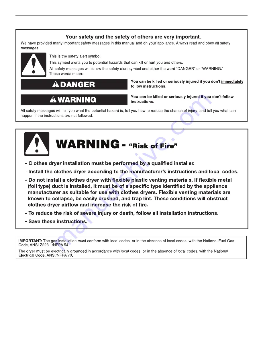 Crosley W10096992A Use And Care Manual Download Page 2