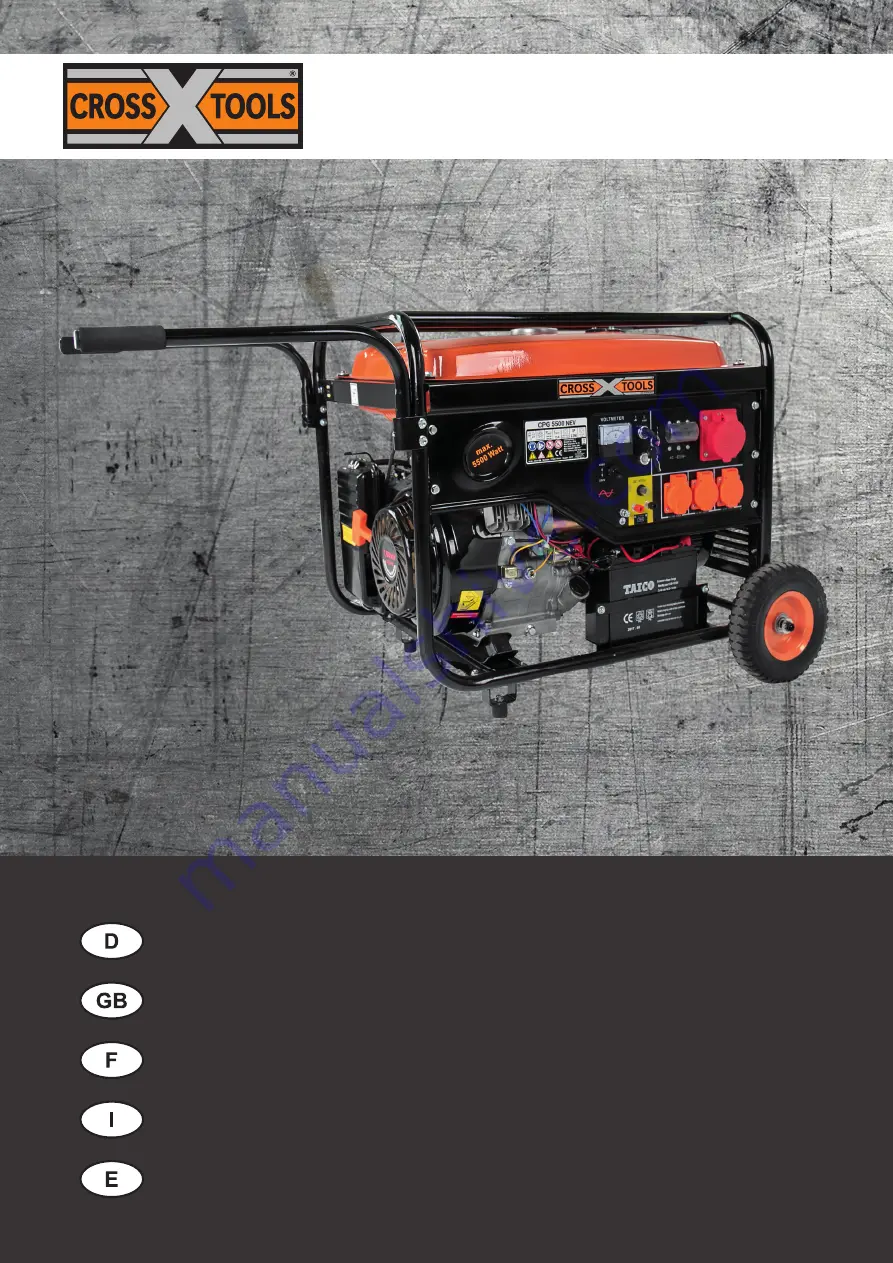 Cross Tools CPG 5500 NEV Operating Instructions Manual Download Page 1