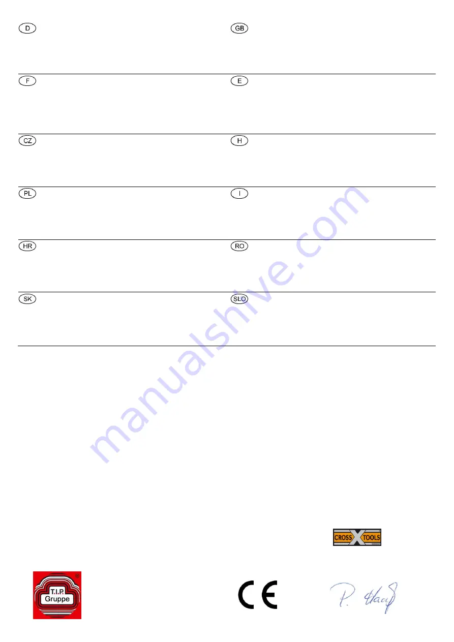 Cross Tools CPG 6000 DEV Operating Instruction Download Page 2