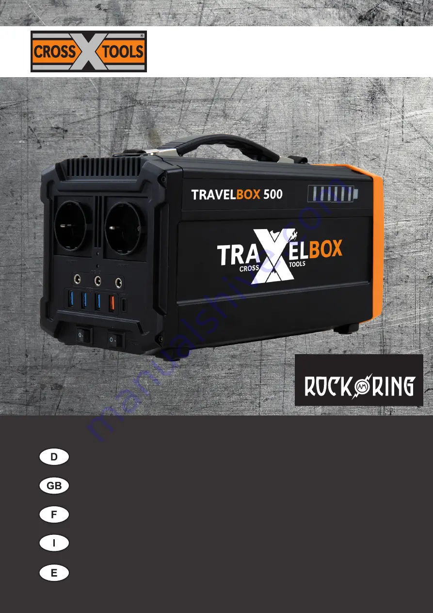 Cross Tools TRAVELBOX 500 Operating Instruction Download Page 1