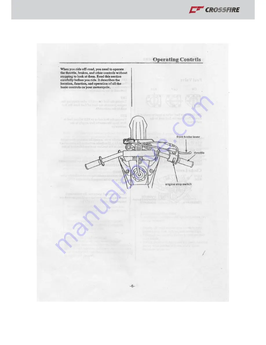 Crossfire CF125 Скачать руководство пользователя страница 7