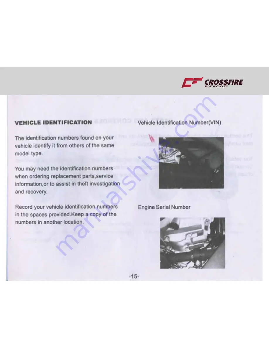 Crossfire Tonka 125 User Manual Download Page 17