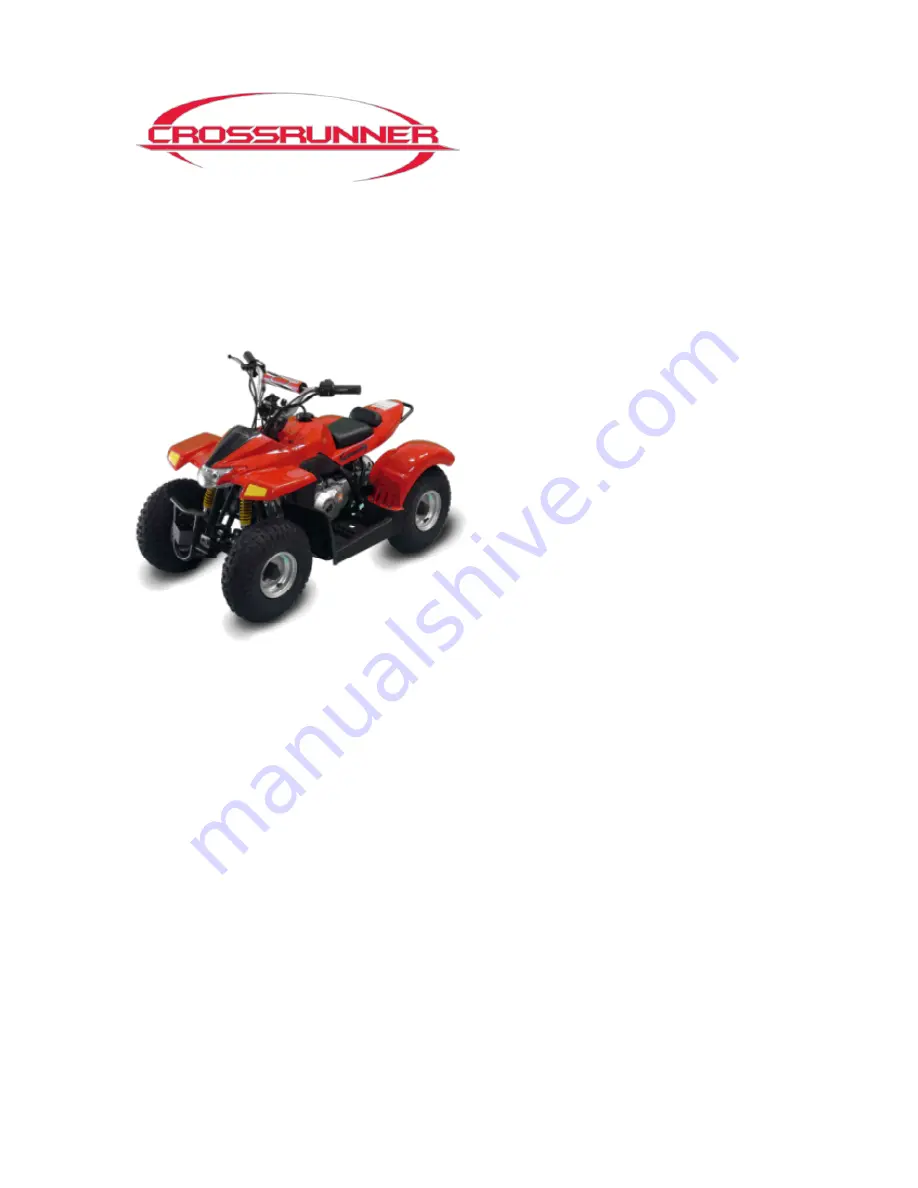 CROSSRUNNER 50 ATV Reassembly Manual Download Page 1